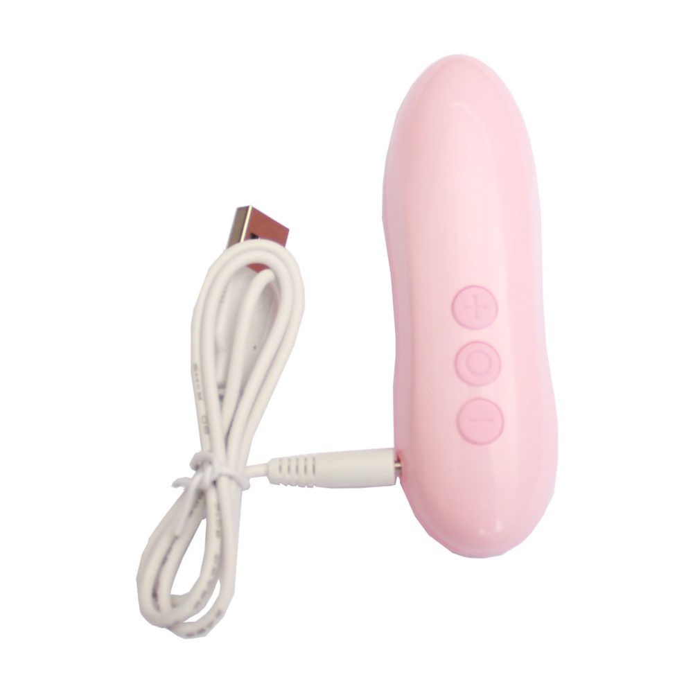 Нежно-розовый вибростимулятор Ecstasy с насадками