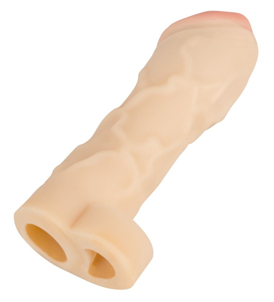 Закрытая удлиняющая насадка на пенис с подхватом мошонки T B Extension