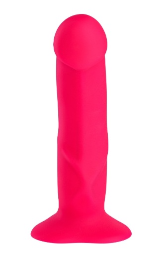 Ярко-розовый фаллоимитатор The Boss stub - 18,5 см.