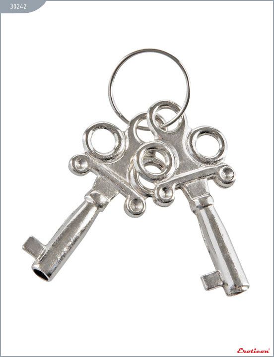 Металлические наручники с ключами