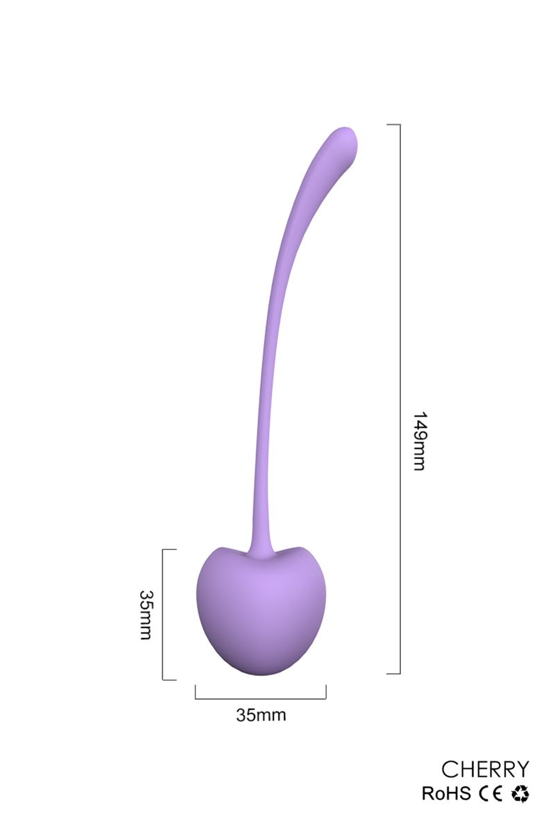 Набор из 5 вагинальных силиконовых шариков S-HANDE CHERRY