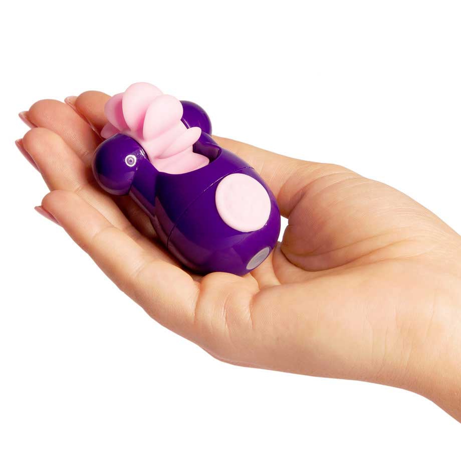 Фиолетовый клиторальный вибростимулятор Sqweel Go Purple