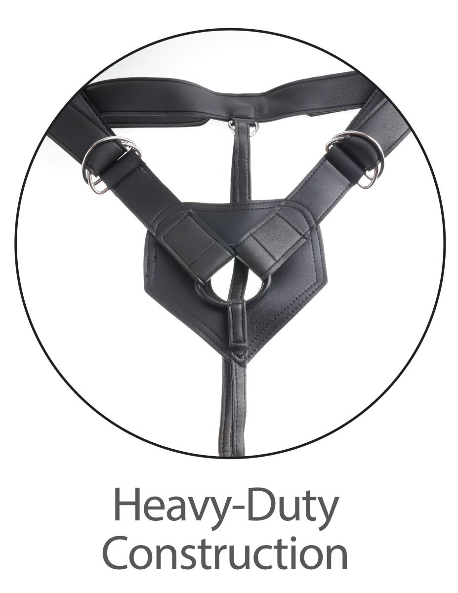 Телесный сдвоенный поясной страпон Strap-On Harness with 7  Two Cocks One Hole - 19,1 см.