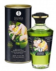 Массажное интимное масло с ароматом зелёного чая - 100 мл.