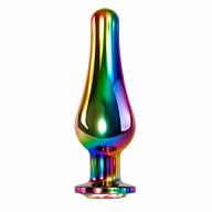 Радужная металлическая пробка Rainbow Metal Plug Large - 12,9 см.
